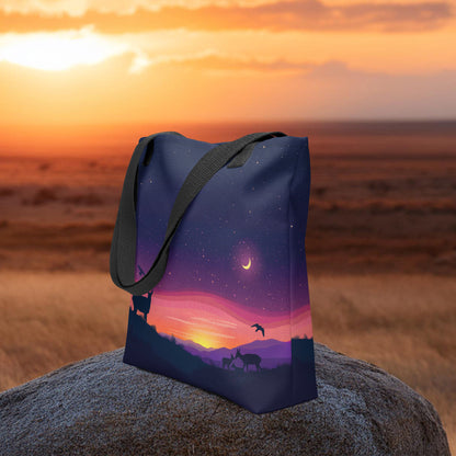 Pronghorn Antelope Twilight - Tote Bag