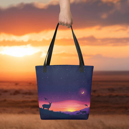 Pronghorn Antelope Twilight - Tote Bag