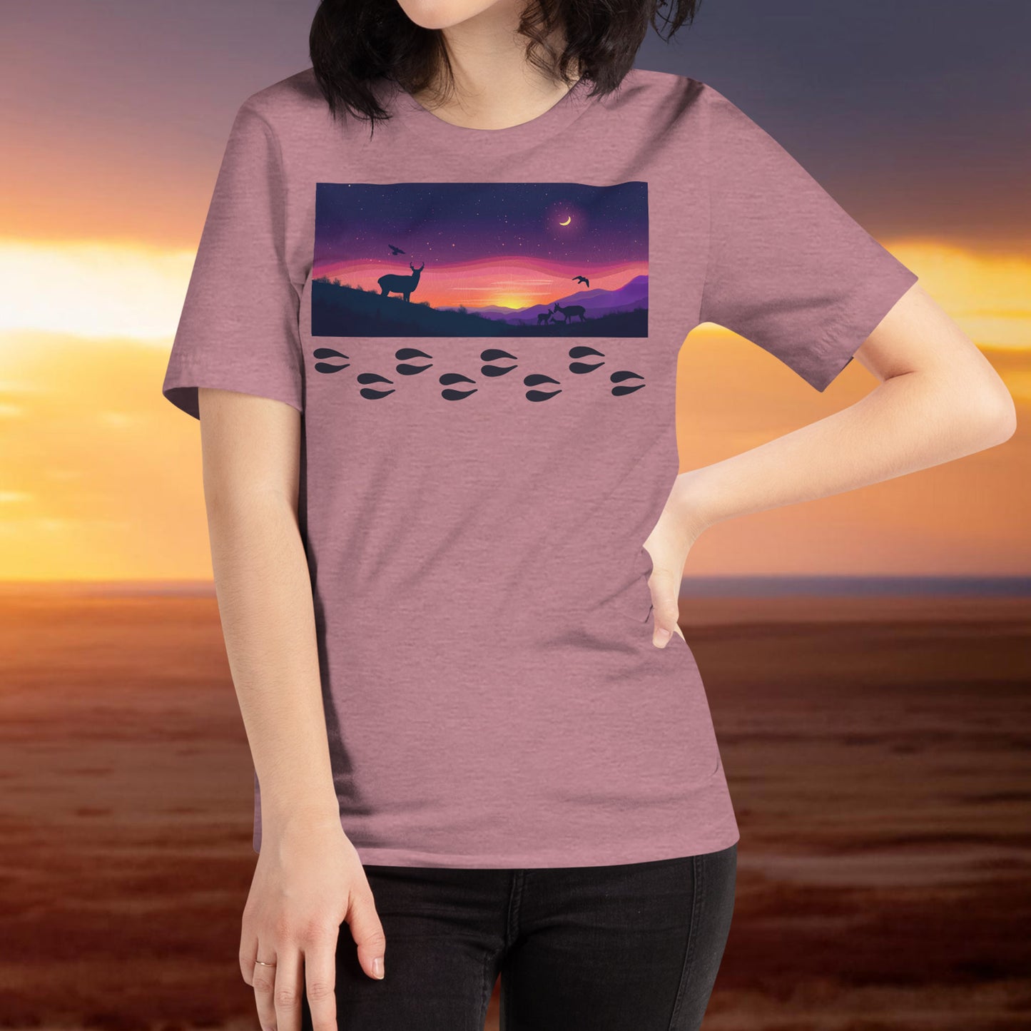 Pronghorn Antelope Twilight - Unisex T-Shirt