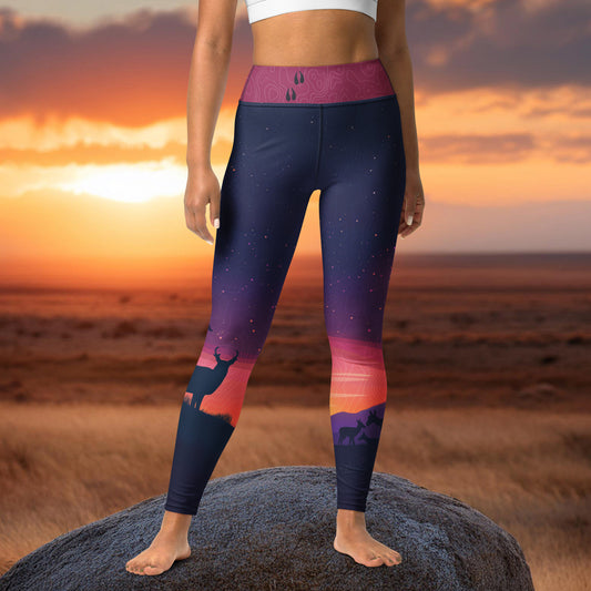 Pronghorn Antelope Twilight - Leggings