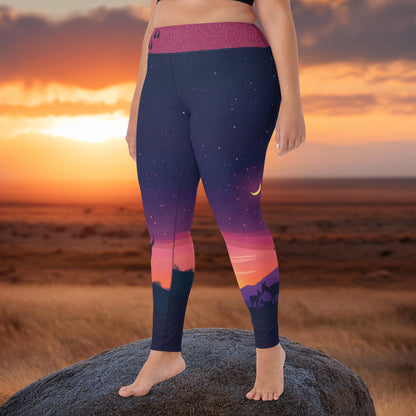 Pronghorn Antelope Twilight - Leggings