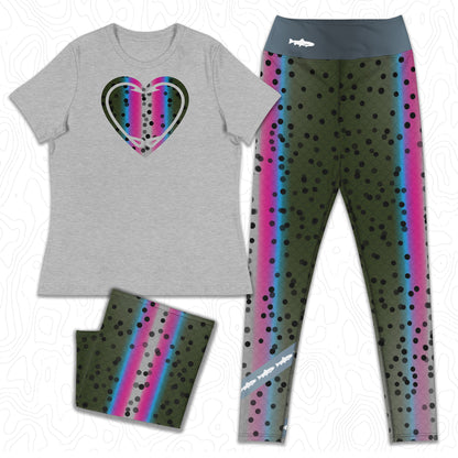 Rainbow Trout - Leggings + Tee + Gaiter Bundle