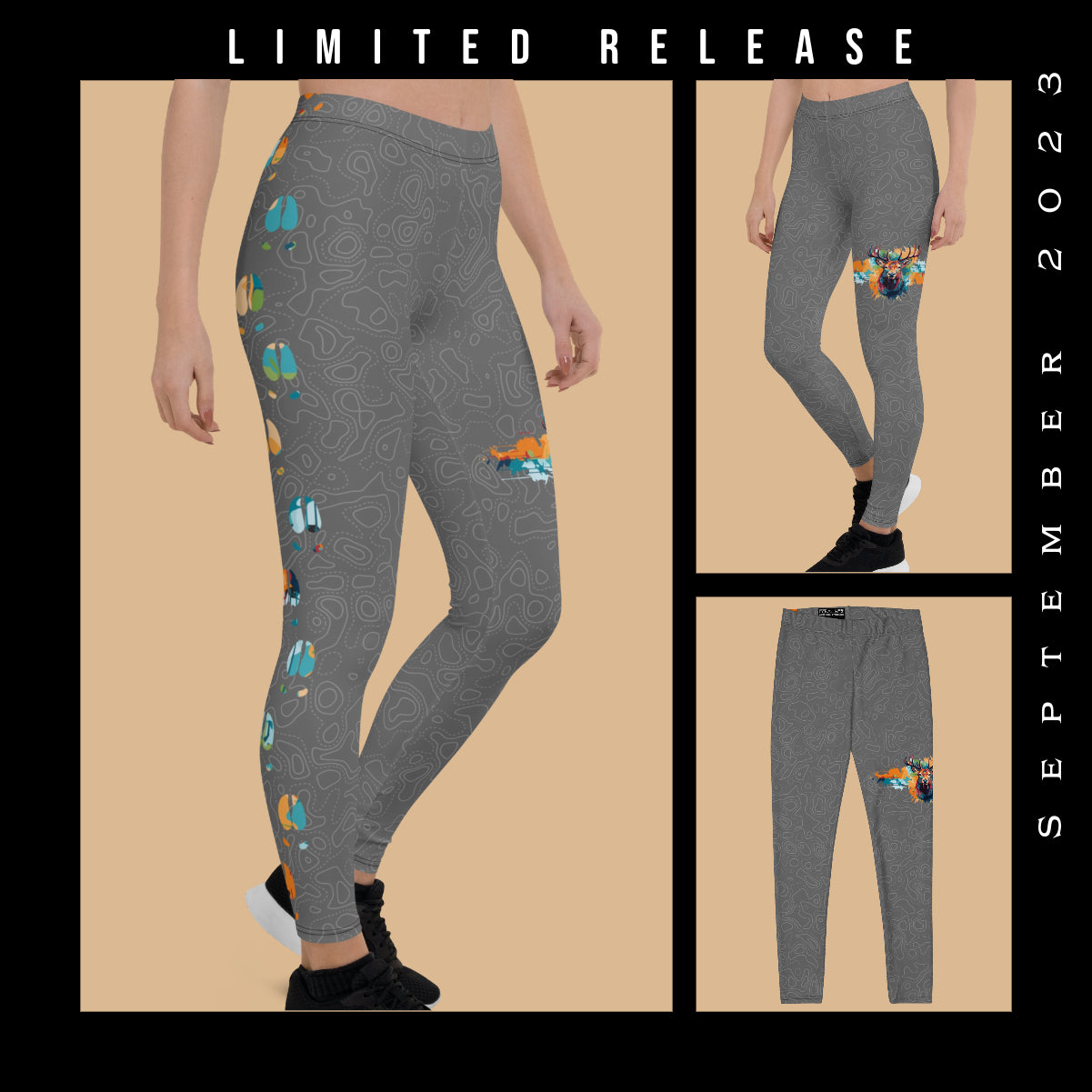 Monthly Escapes x September 2023 - Mid Rise Leggings