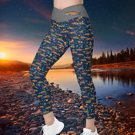 Stellar Trout - Limited Edition - Crossover Waist Pocket Leggings