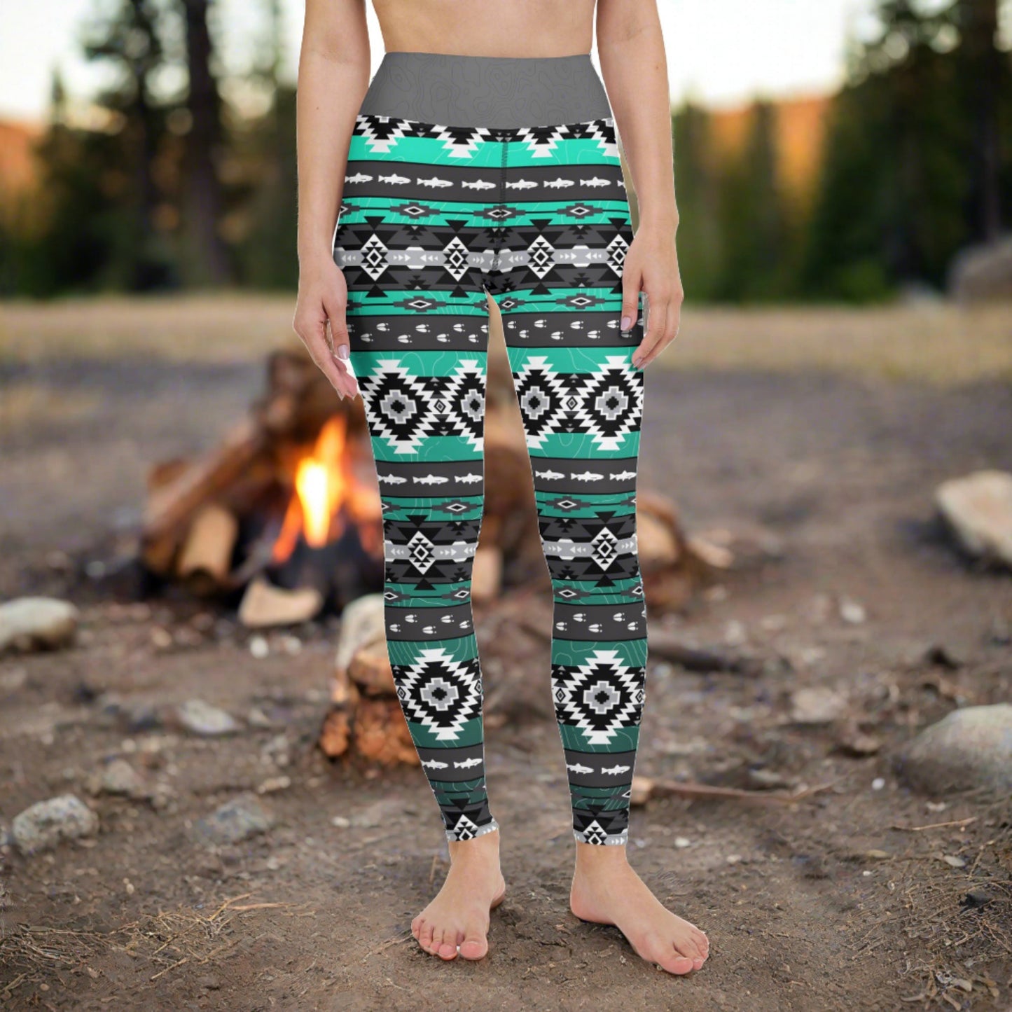 Trout and Tracks - Leggings