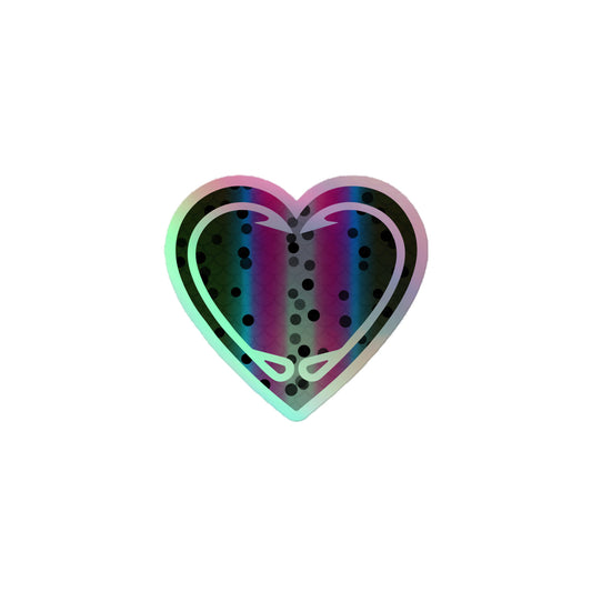 Rainbow Trout - Fishing Love - Holographic Sticker
