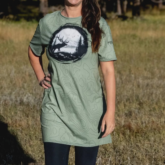 Sir Bull Elk - Long Tee Dress