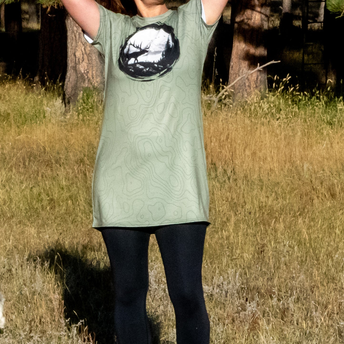 Sir Bull Elk - Long Tee Dress