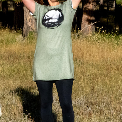 Sir Bull Elk - Long Tee Dress