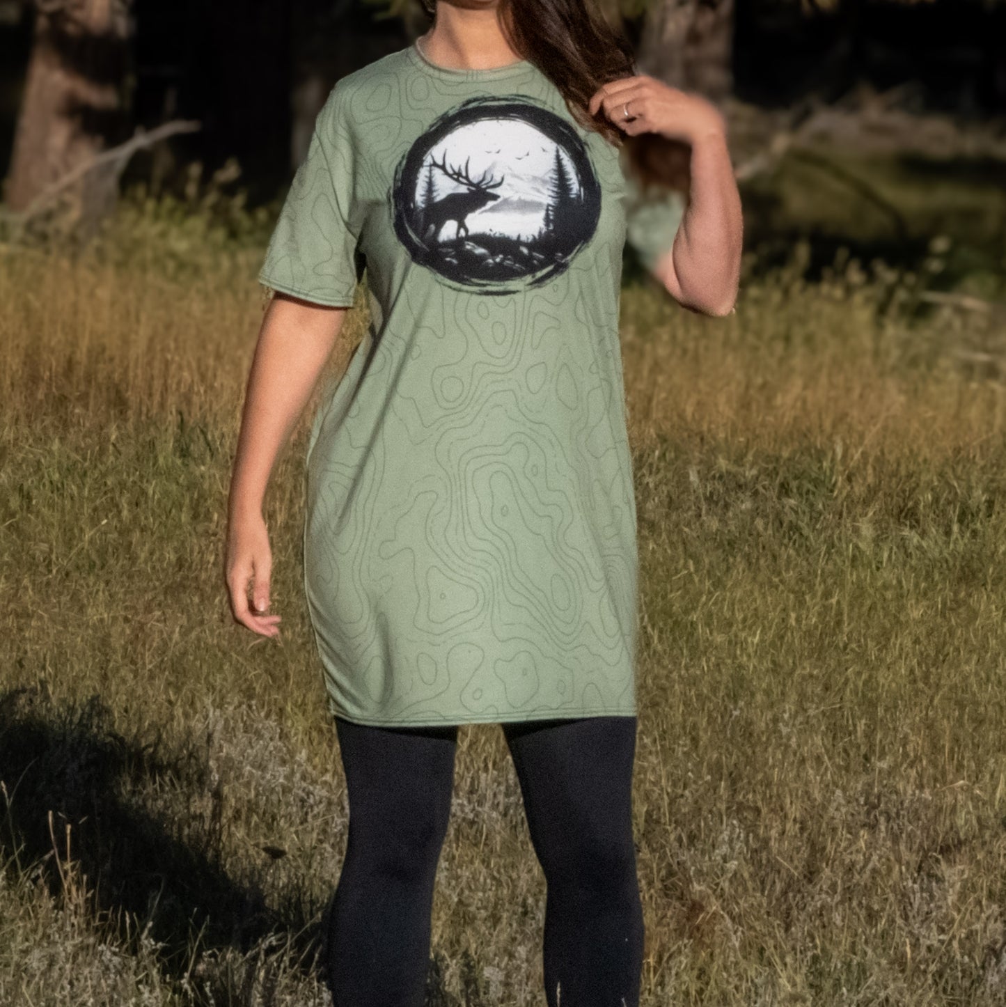 Sir Bull Elk - Long Tee Dress
