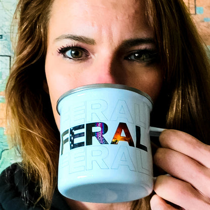 Feral x 3 - Enamel Mug