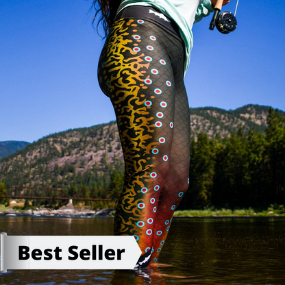 Brook Trout Leggings and Yoga Pants by Feral Lyfe