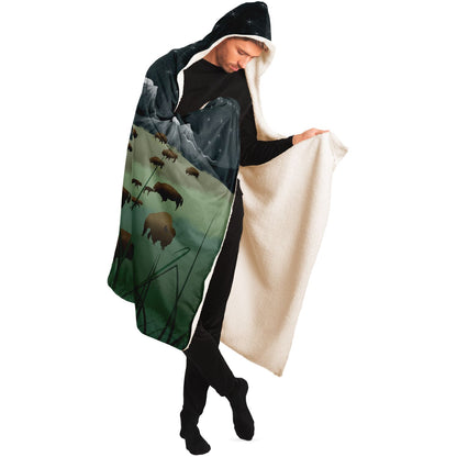 Bison Lumination - Hooded Blanket