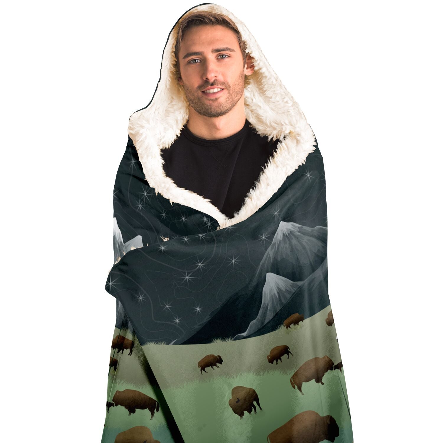 Polar bear 2024 blanket with hood