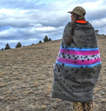Rainbow Trout - Sherpa Fleece Blanket