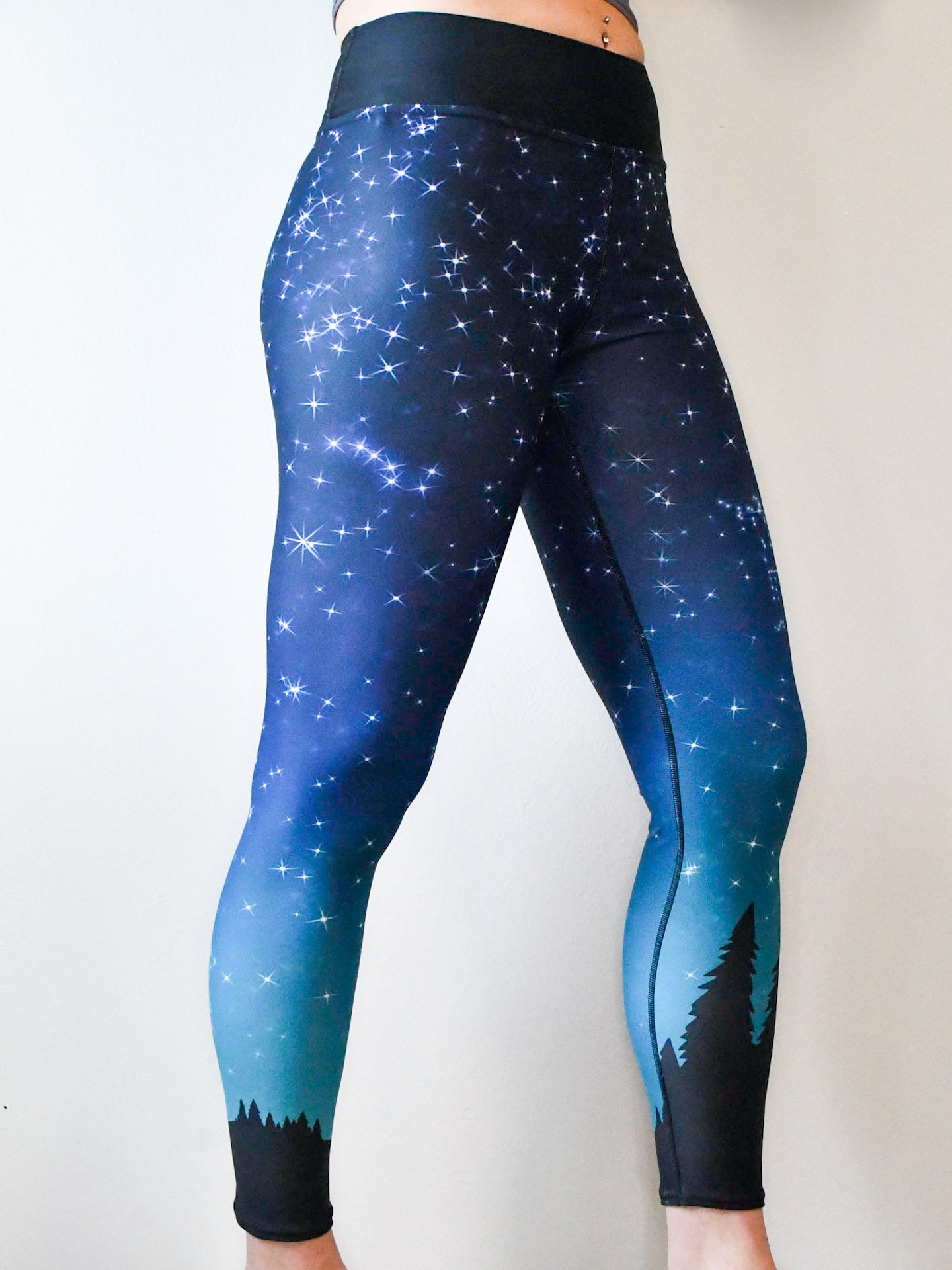 Lorie: Stretchy high waist leggings. One Size 12-22 – Mulberry Moon Limited