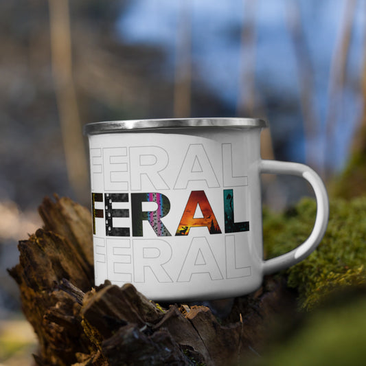 Feral x 3 - Enamel Mug