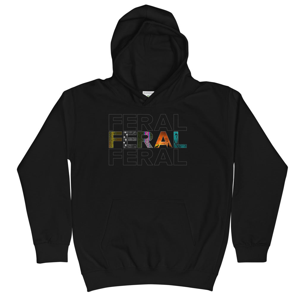 Feral x 3 - Kids | Youth Hoodie