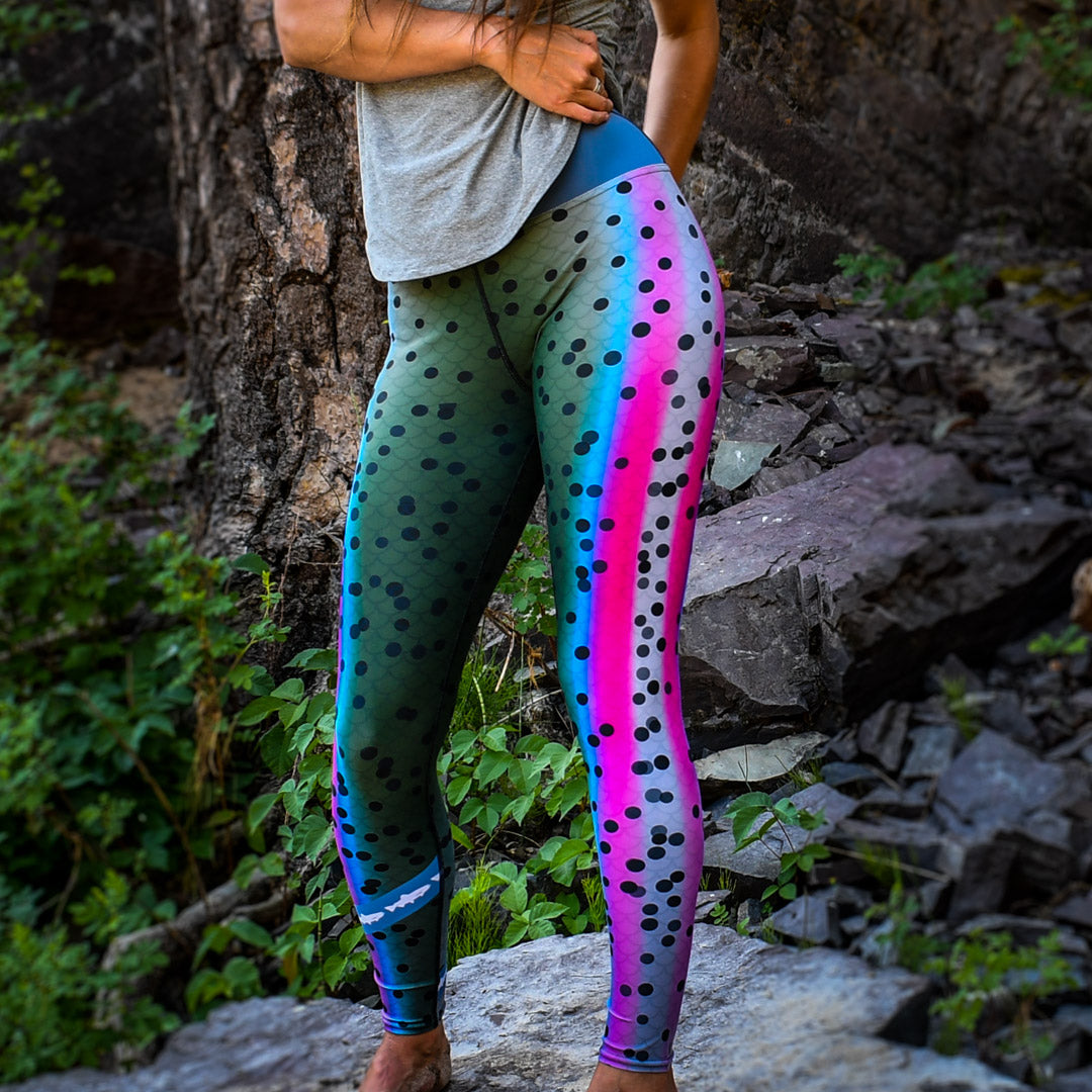 Rainbow#3 Trout All Sport Leggings -Small : : Clothing, Shoes &  Accessories